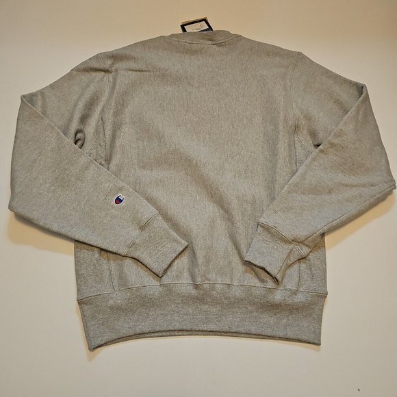 NWT Champion Fleece Sweatshirt Reverse Weave Crewneck Gray Small New With Tags - Picture 2 of 8